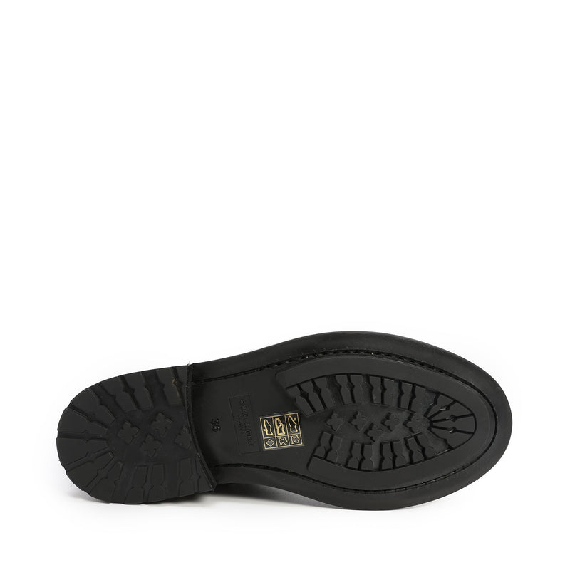 Saint Laurent Kangaroo Embossed Leather Boots | Designer code: 63241700 | Luxury Fashion Eshop | Lamode.com.hk