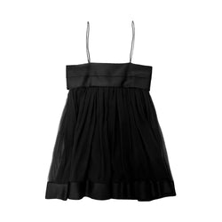 Saint Laurent Sleeveless Dress In Crepe Muslin | Designer code: 669447Y115W | Luxury Fashion Eshop | Lamode.com.hk