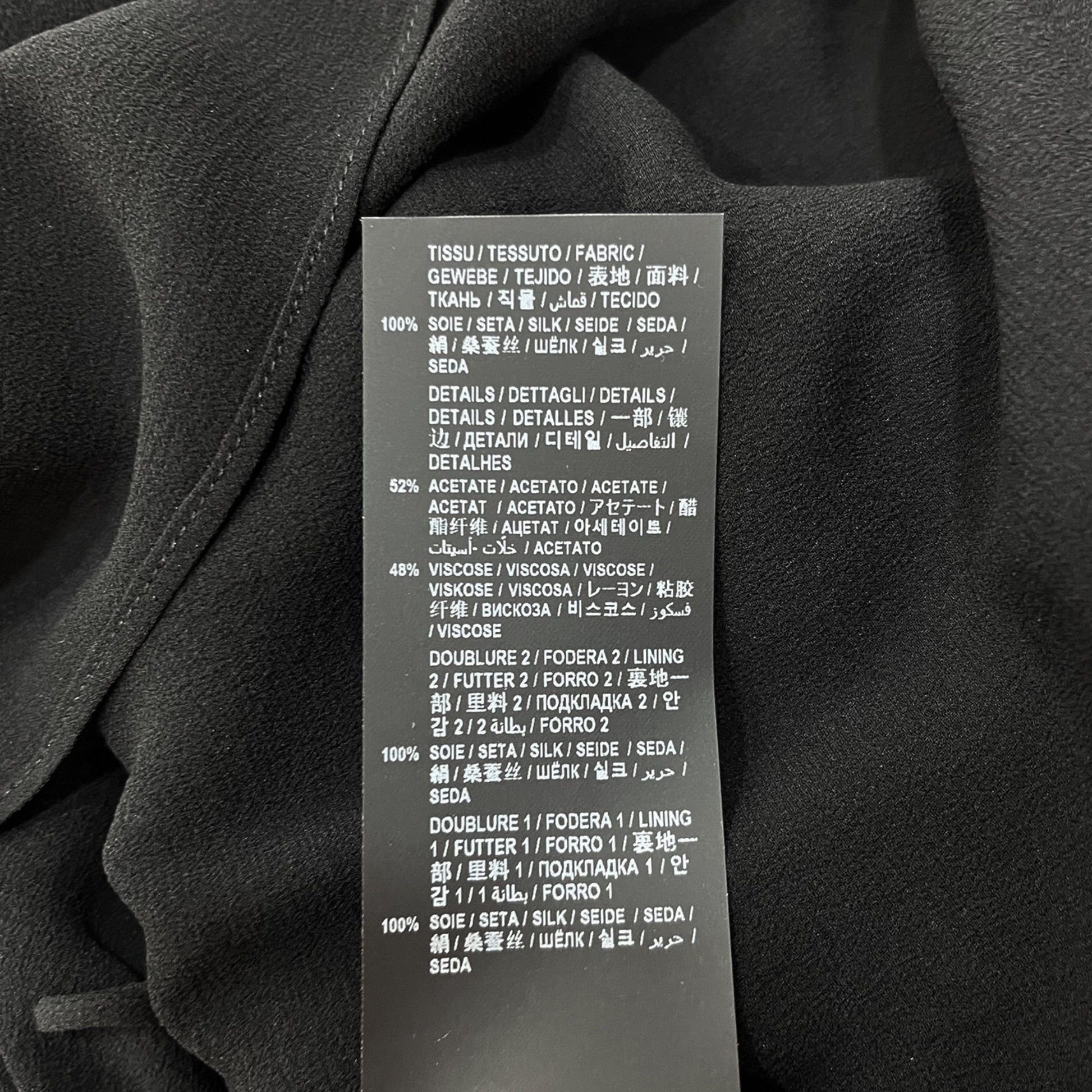 Saint Laurent Sleeveless Dress In Crepe Muslin | Designer code: 669447Y115W | Luxury Fashion Eshop | Lamode.com.hk