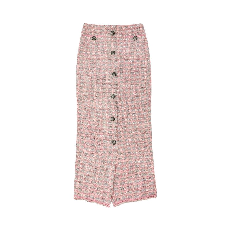 Balenciaga Tweed Buttoned Pencil Skirt | Designer code: 704563T3251 | Luxury Fashion Eshop | Lamode.com.hk
